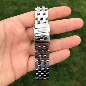AUTHENTIC BREITLING PILOT BRACELET (20-18), EUC!!!